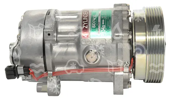 kompresor SANDEN 7V16, řemenice 120 mm - PV6, 12V, OEM 7M0820803D